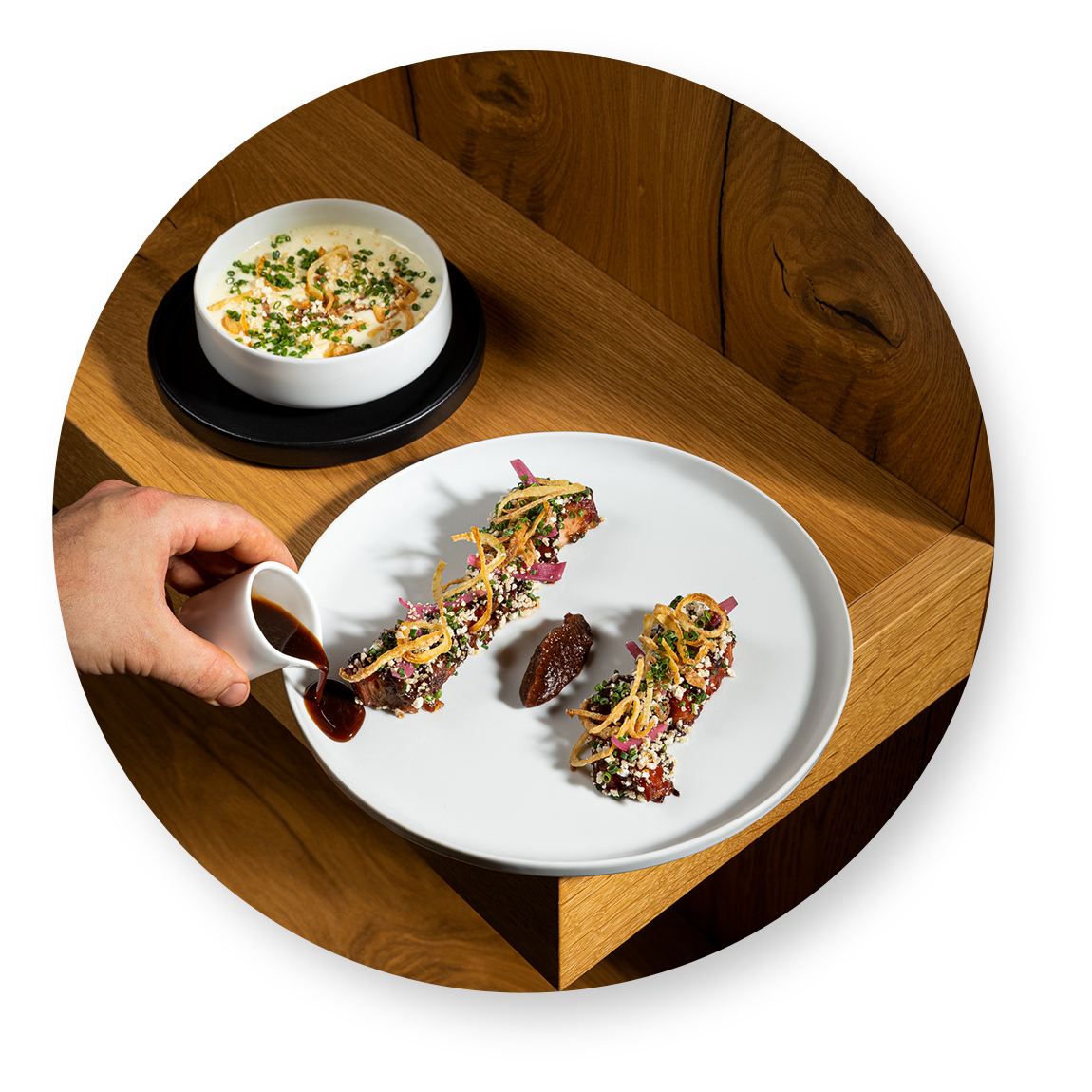 Mediterran inspiriertes Essen im VITA, wo lokaler Stolz auf globale Raffinesse trifft. (Bild mit freundlicher Genehmigung der vita-bamberg Website)